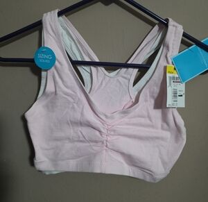 barely there Light Pink Racerback Bralette